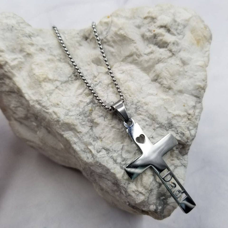 Dad Cross Necklace - Father's Day