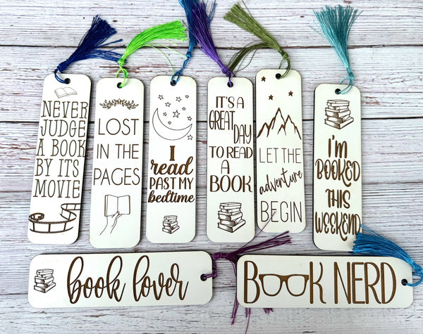 Wood Engraved Bookmarks