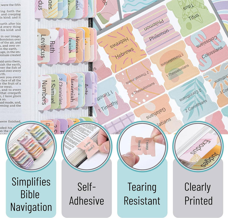 Mr. Pen Bible Tabs - 120 Easy-Organizing Tabs