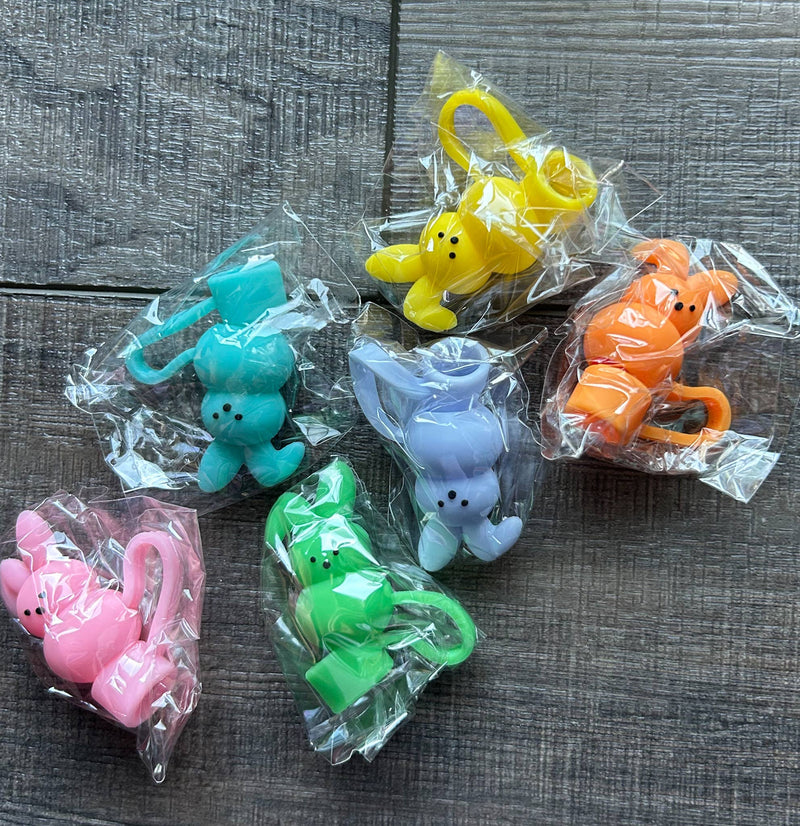 Spring Bunnies Straw Toppers choice of 6