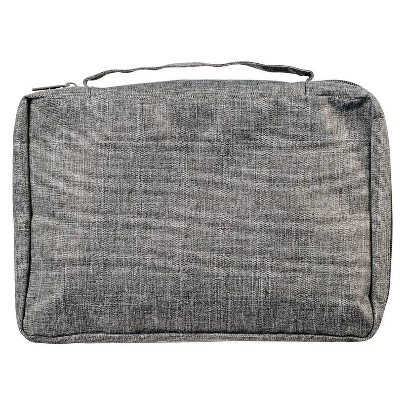 Bible Cover Value Gray Strong & Courageous Jsh. 1:9