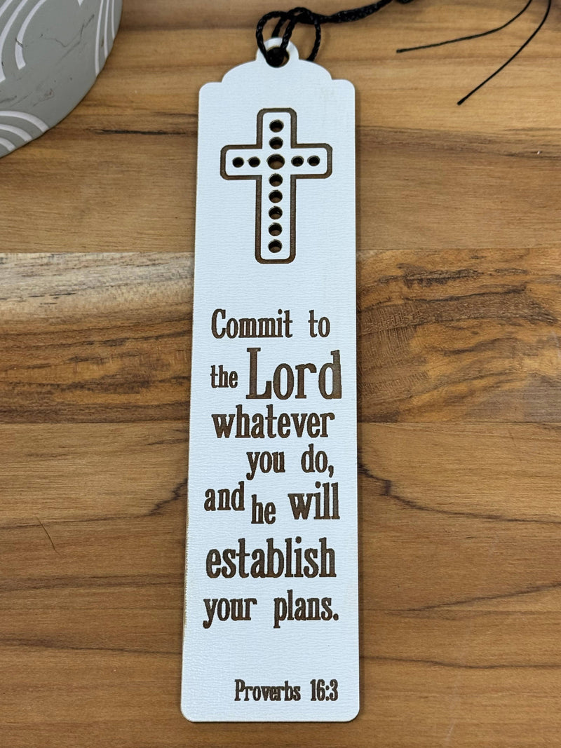Wood engraved Bible Verse Bookmarks