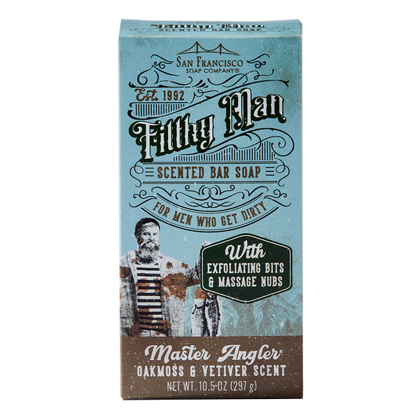 Master Angler Oakmoss & Vetiver 10oz Massaging Bar Soap