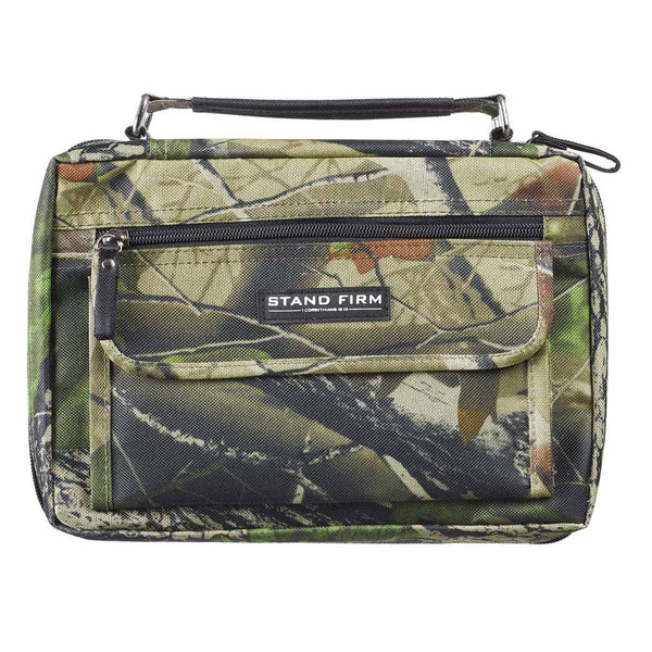 Bible Cover Organizer Camouflage Stand Firm 1 Cor 16:13
