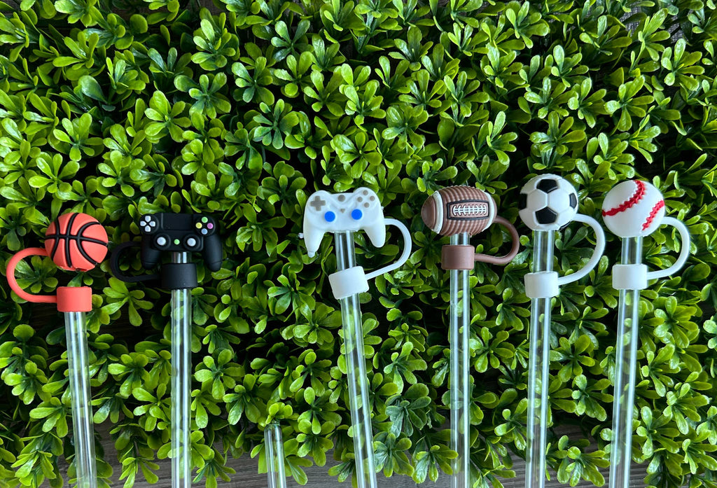 Sports and Gamer Straw Topper. choice of 6