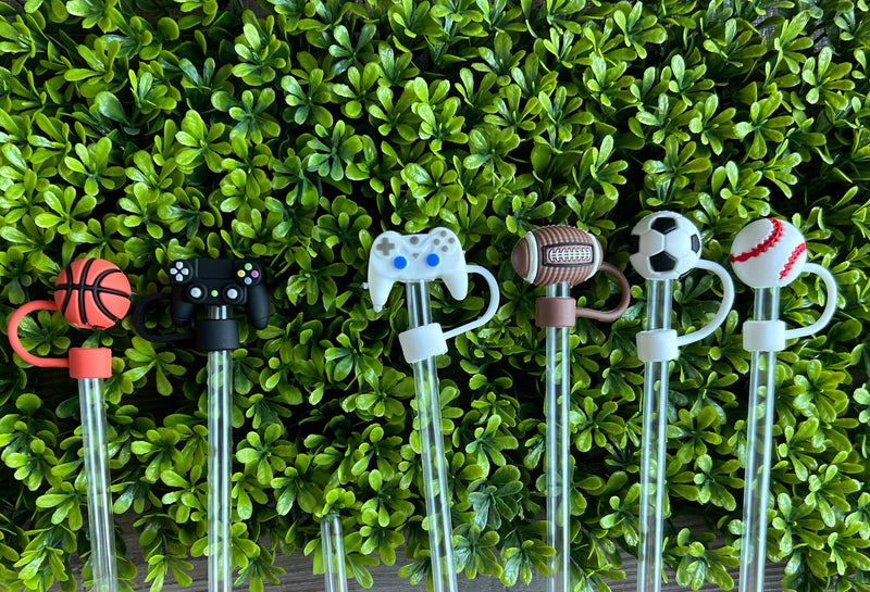 Sports and Gamer Straw Topper. choice of 6