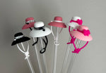 Ladies Fashion Summer Hat Straw Topper choice of 6 colors