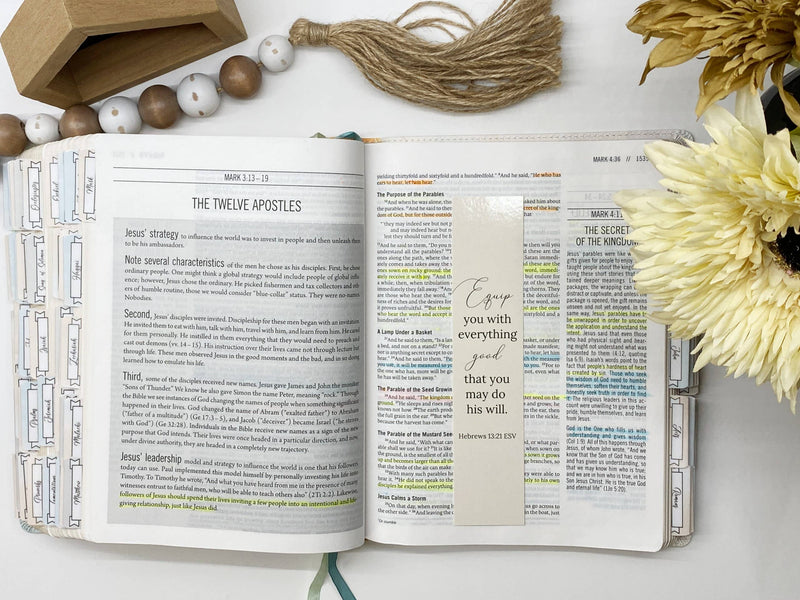 Bible Verse Bookmark Cling to God