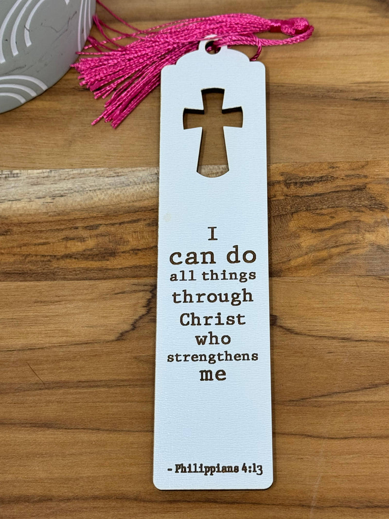 Wood engraved Bible Verse Bookmarks