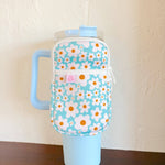 Water Bottle Backpack - Blue Daisy *new & improved*