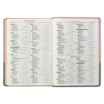 KJV Bible Super Giant Print Faux Leather, Pink/Gray