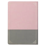 KJV Bible Super Giant Print Faux Leather, Pink/Gray
