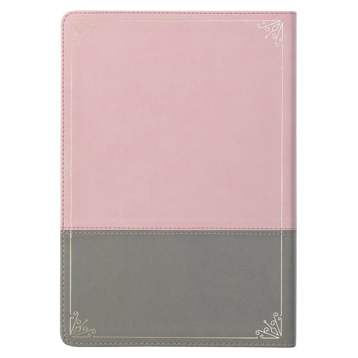 KJV Bible Super Giant Print Faux Leather, Pink/Gray