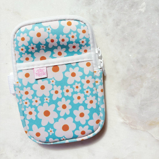 Water Bottle Backpack - Blue Daisy *new & improved*