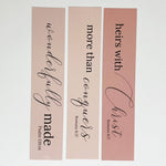 Who God says you are Bible Verse Bookmarks