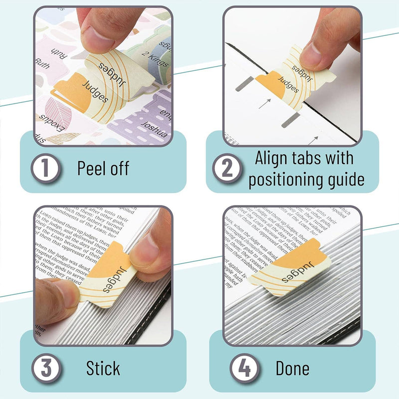 Mr. Pen Bible Tabs - 120 Easy-Organizing Tabs