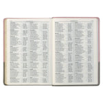 KJV Bible Super Giant Print Faux Leather, Pink/Gray