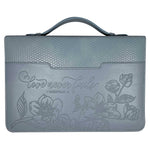 White Dove Bible Case Weave Love Never Fails Purple Large