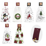 LET IT SNOW Snowman Hanging Kitchen Towel