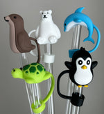 Sea Creature Animal Straw Topper choice of 5 designs
