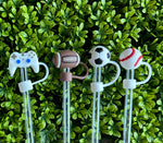 Sports and Gamer Straw Topper. choice of 6