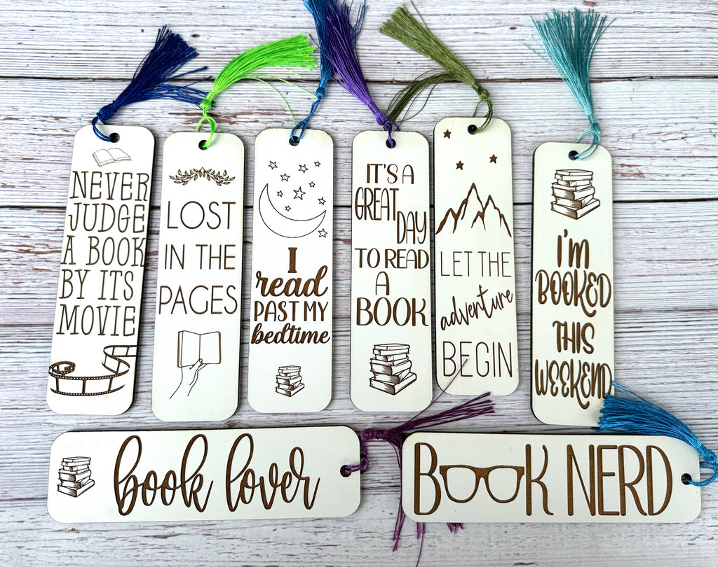 Wood Engraved Bookmarks