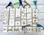 Wood Engraved Bookmarks