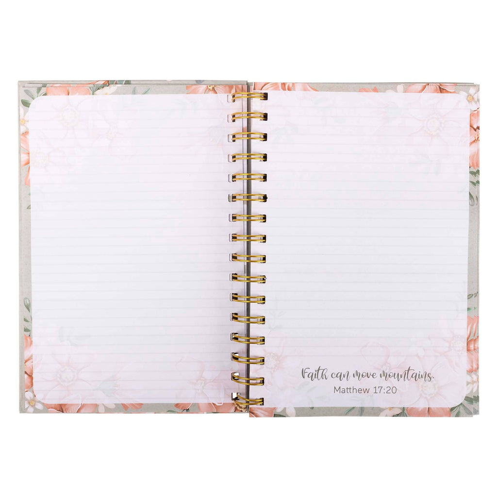 Guided Journal: Sage & Peach Flowers (John 1:16) -4