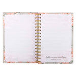 Guided Journal: Sage & Peach Flowers (John 1:16) -4