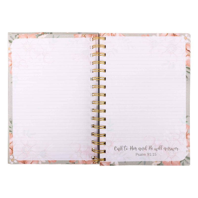 Guided Journal: Sage & Peach Flowers (John 1:16) -4