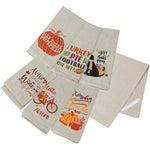 PUMPKIN SPICE AND EVERYTHING Message Printed Kitchen Towel