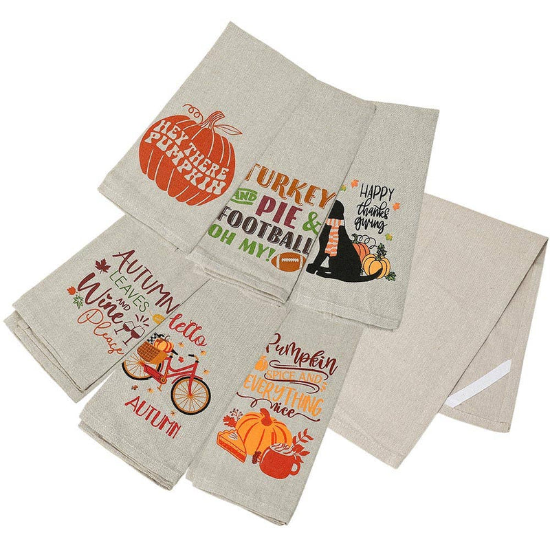 PUMPKIN SPICE AND EVERYTHING Message Printed Kitchen Towel