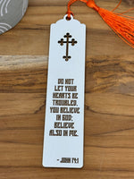 Wood engraved Bible Verse Bookmarks