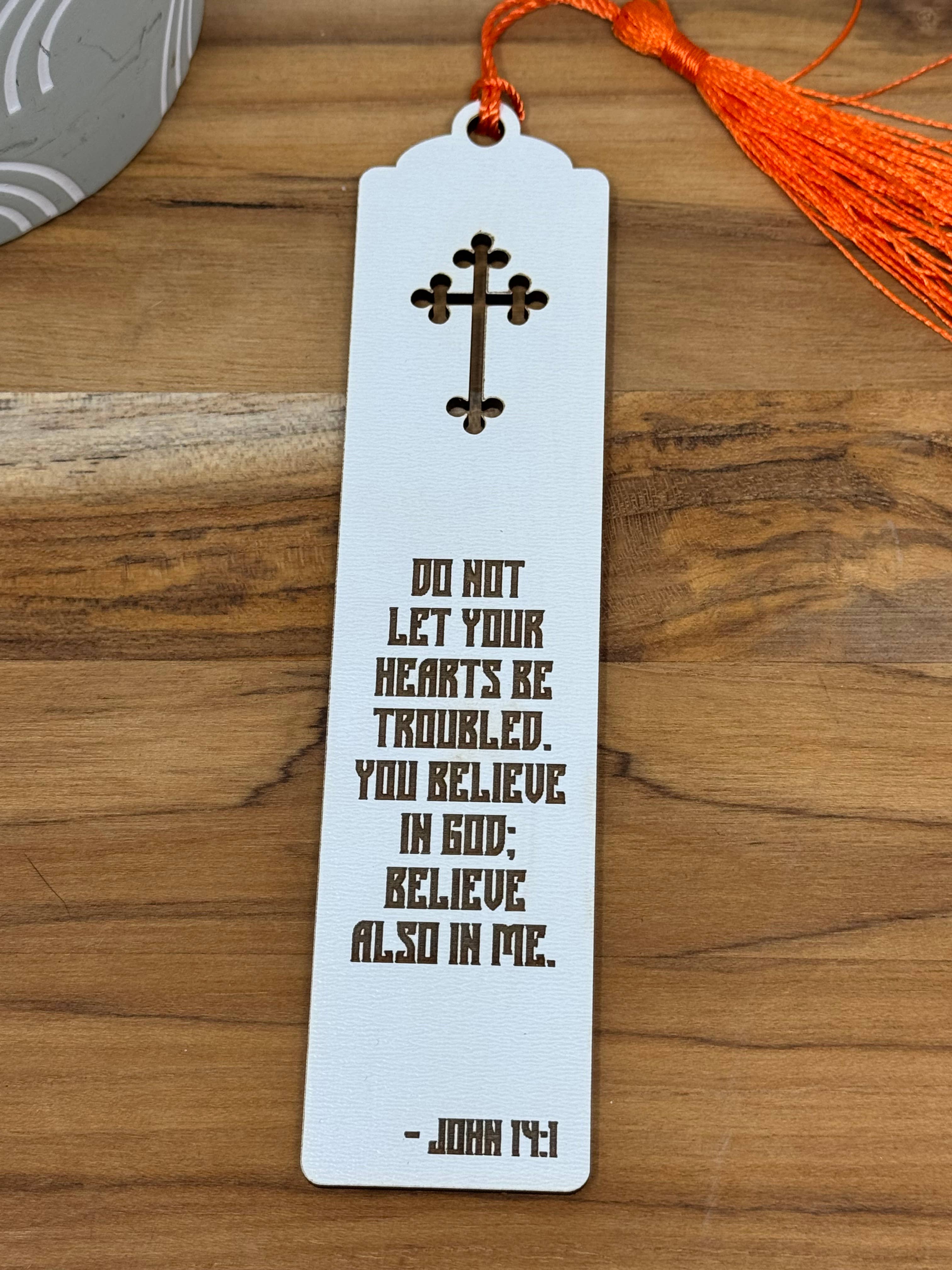 Wood engraved Bible Verse Bookmarks