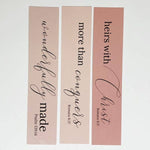 Who God says you are Bible Verse Bookmarks