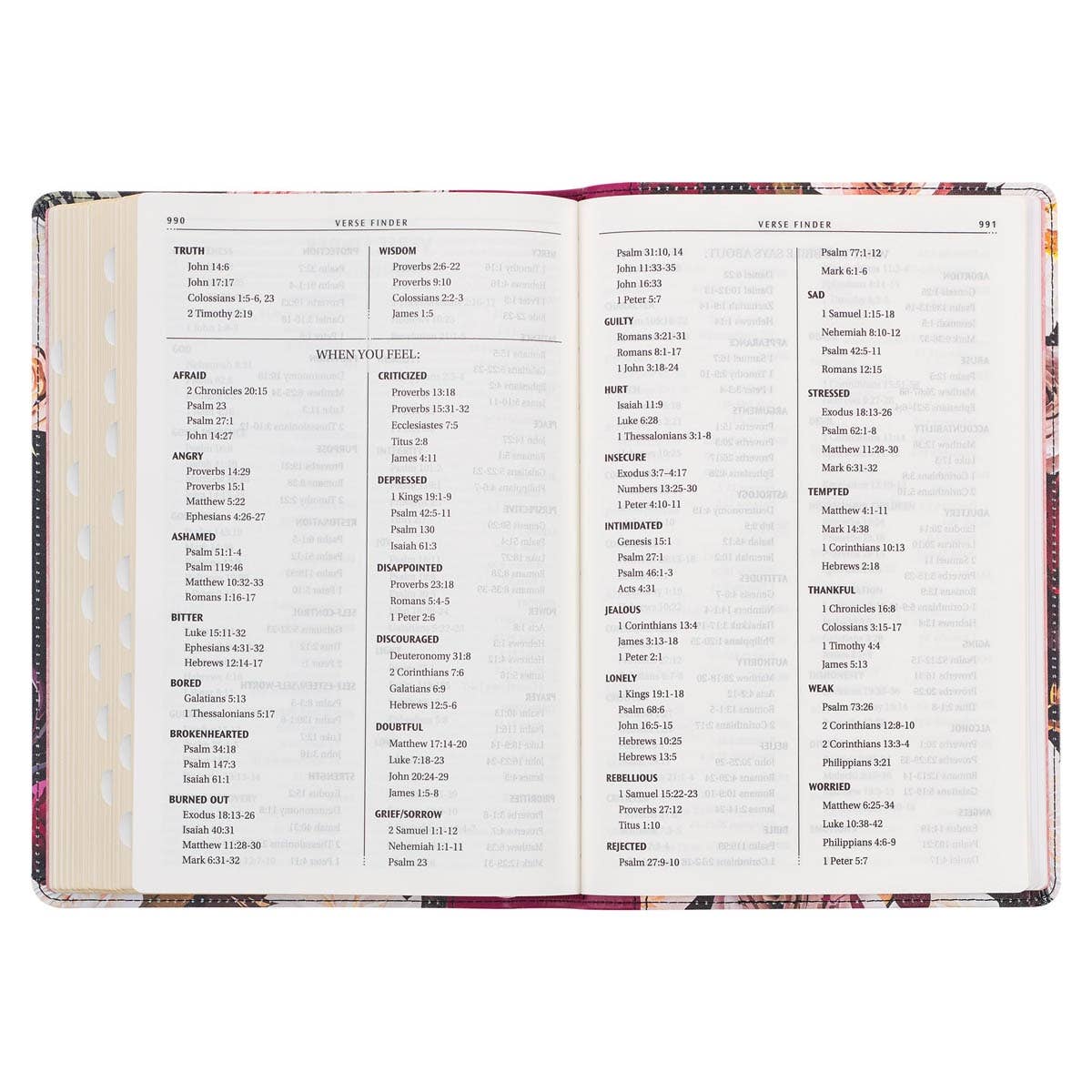 Black & Burgundy Faux Leather Large Print  KJV Bible w/tabs