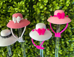 Ladies Fashion Summer Hat Straw Topper choice of 6 colors
