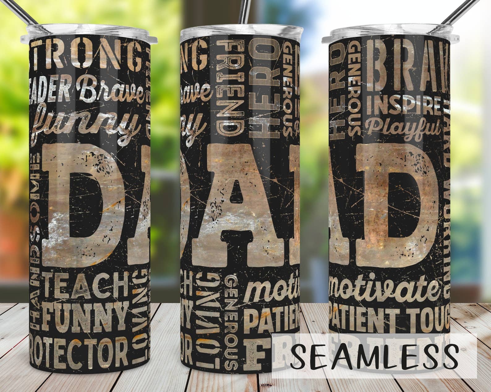 Fathers Day Gift Tumbler, 20oz Skinny Tumbler, Dad Gift