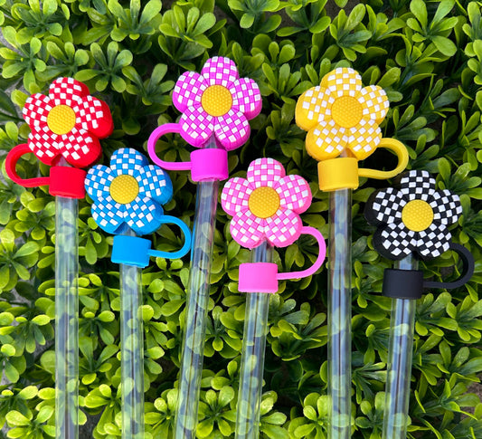 Flower Power Straw Toppers