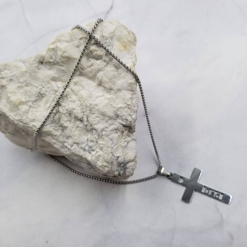 Dad Cross Necklace - Father's Day