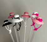 Ladies Fashion Summer Hat Straw Topper choice of 6 colors
