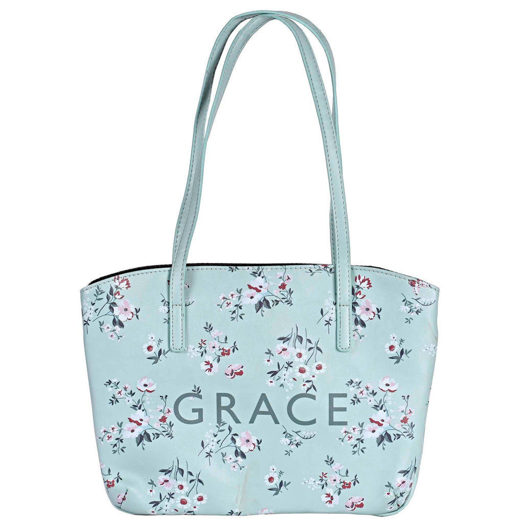 White Dove Bible Case Wedge Grace Floral Mint XLrg