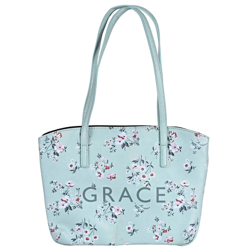 White Dove Bible Case Wedge Grace Floral Mint XLrg