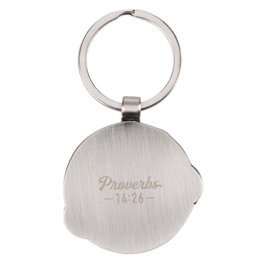 Keychain in Tin My Dad My Hero Prov. 14:26