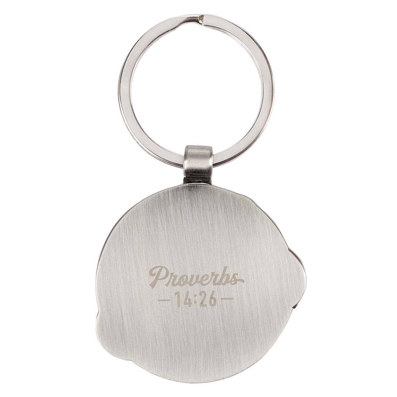 Keychain in Tin My Dad My Hero Prov. 14:26