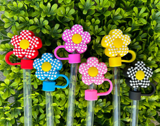 Flower Power Straw Toppers