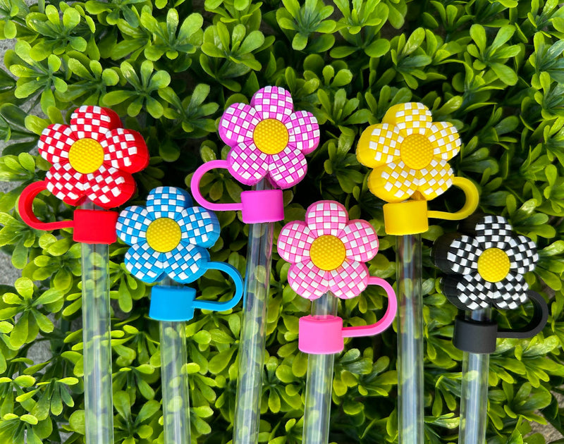 Flower Power Straw Toppers