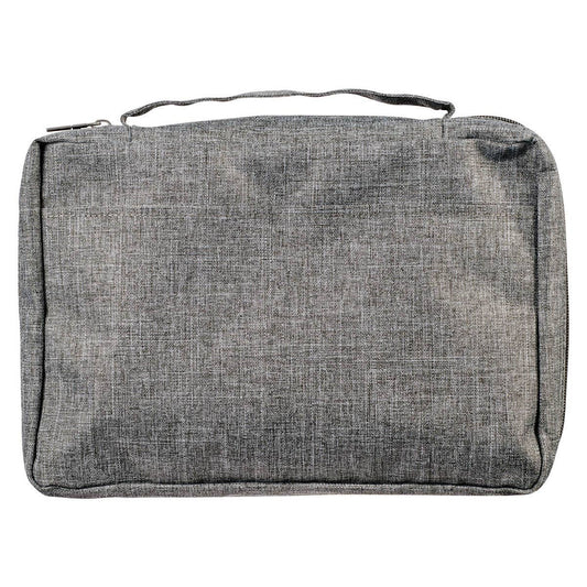 Bible Cover Value Gray Strong & Courageous Jsh. 1:9