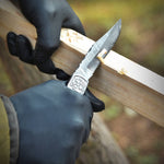 Handmade Damascus Pocket knife with sheath for Men