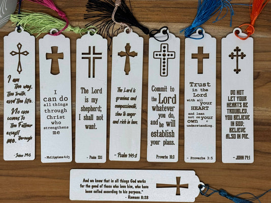 Wood engraved Bible Verse Bookmarks